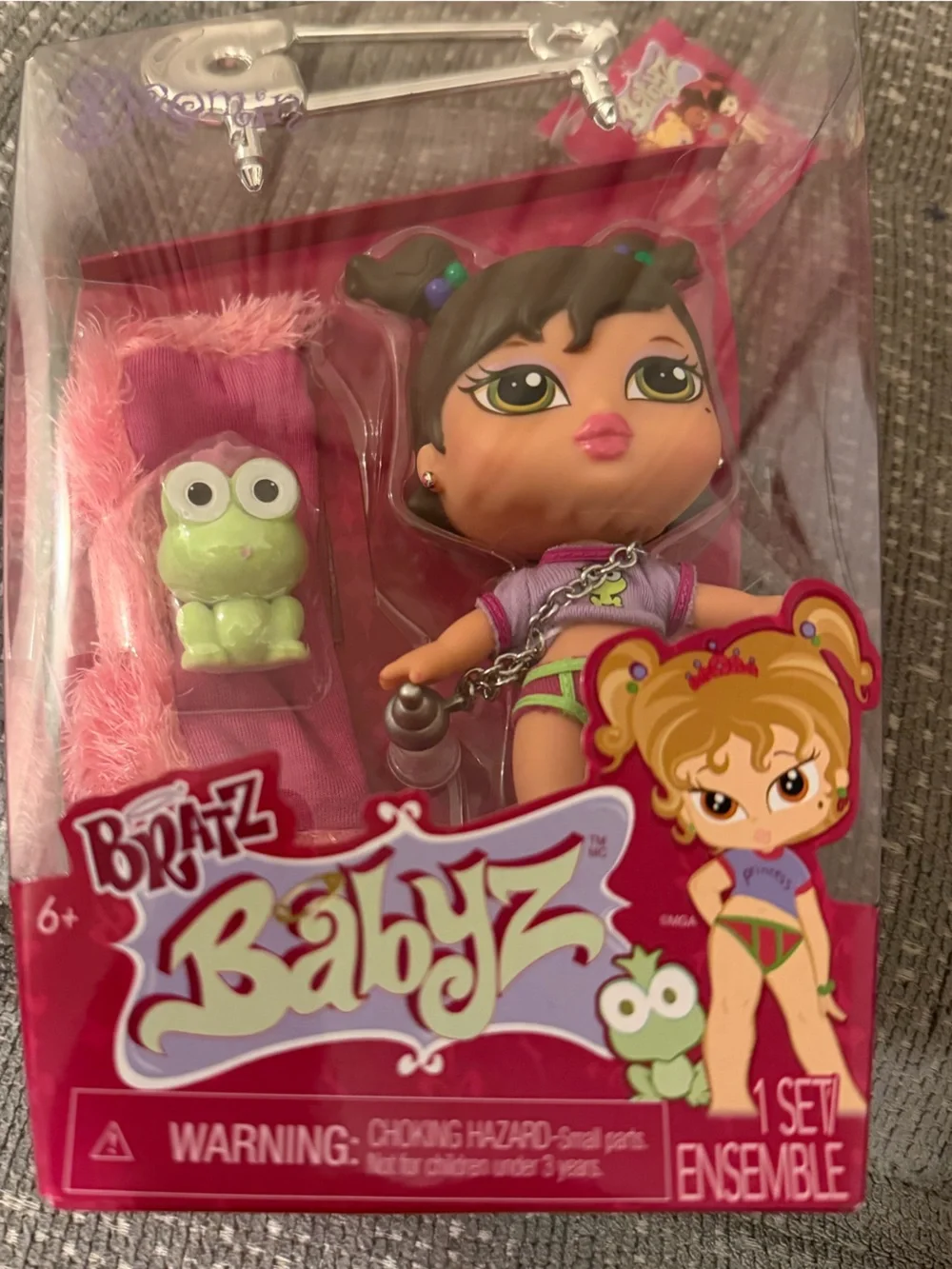 Pink Babyz Doll with Green Frog Friend